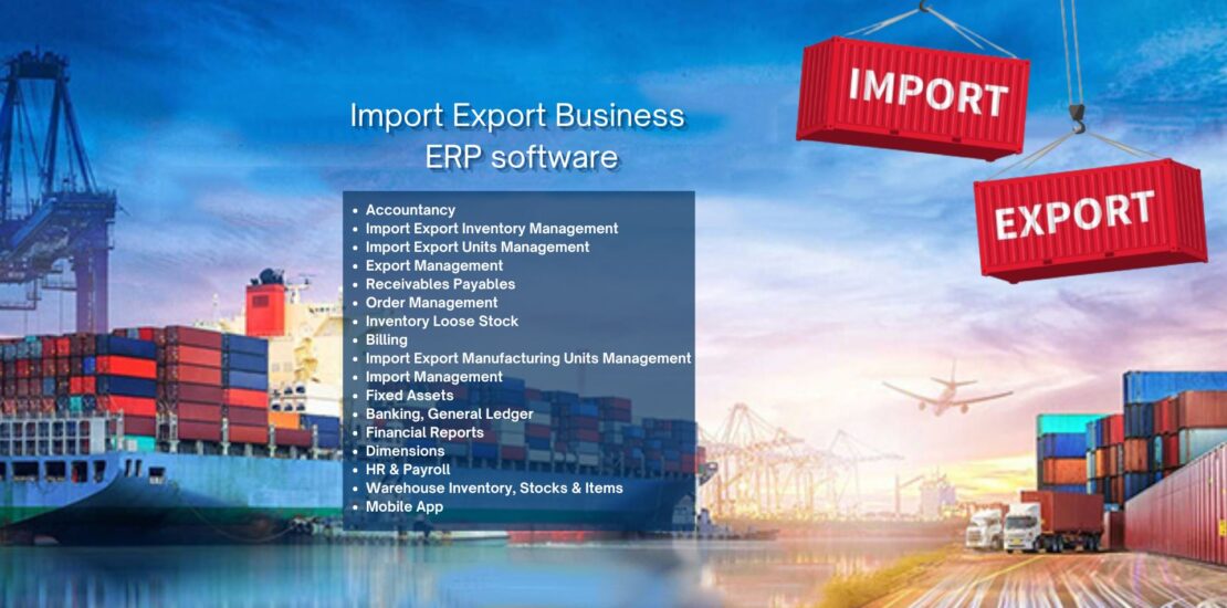 Import Export Business ERP software